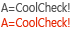 A=CoolCheck